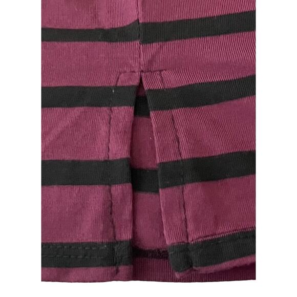 FADED GLORY CAP SLV PULL-OVER TOP, WOMENS, 4X(26W-28W), PURPLE & BLACK STRIPES - Picture 7 of 11